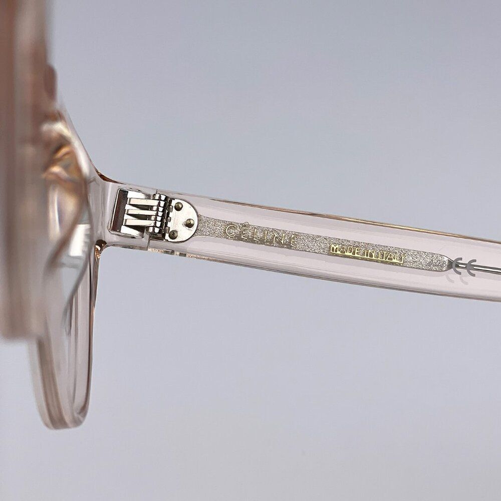 NEW Celine CL50019I 072 Transparent Light Pink Cat Eye Women Eyeglasses CL 50019 - Picture 7 of 9